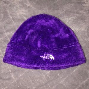 Kids North Face fuzzy hat
